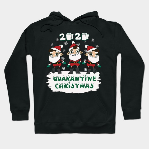 Quarantine Christmas 2020 Gnomes Hoodie by Printroof